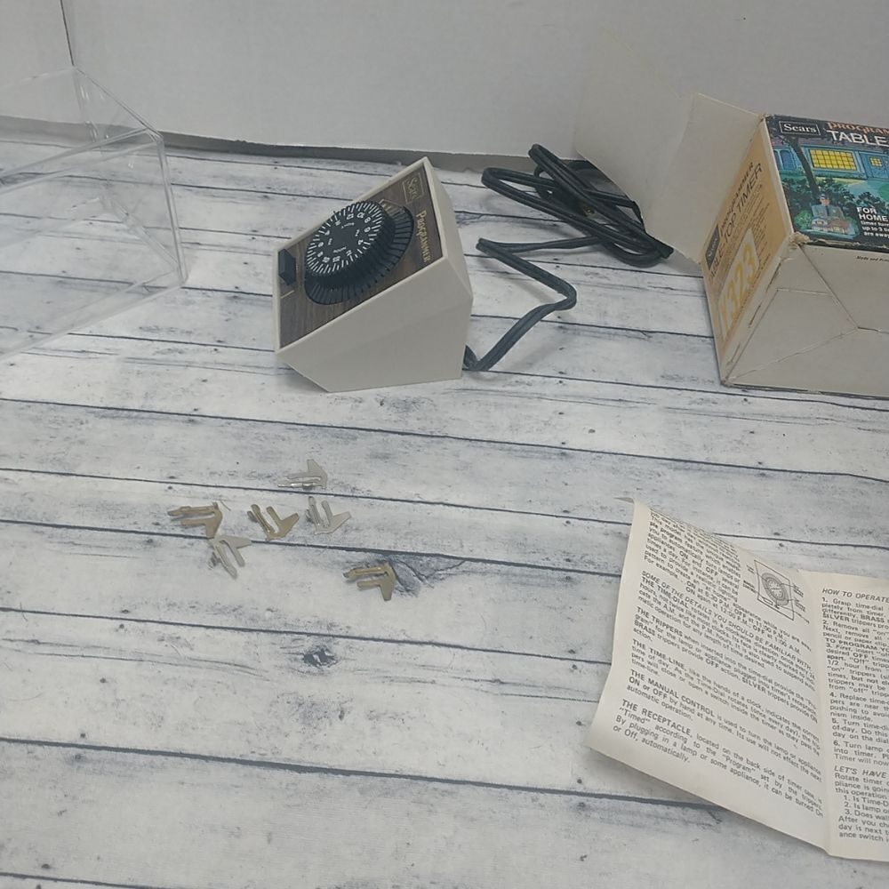 Sears Vintage Table-top Timer Model 34 6645 Home Security & Lighting Automation. - Picture 6 of 6